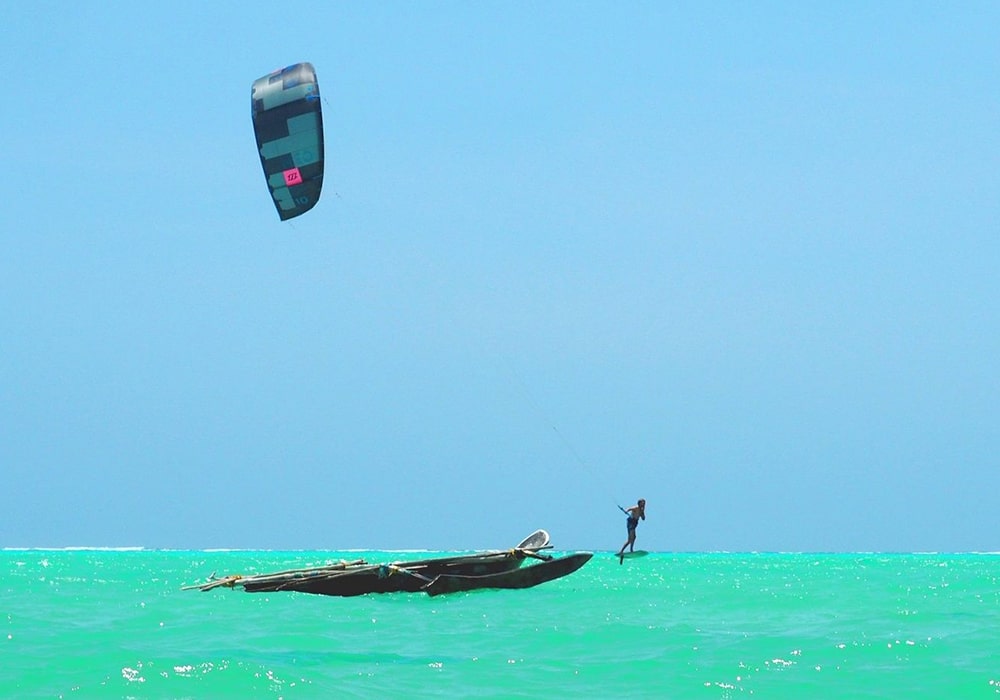 Kite Surfing in Zanzibar